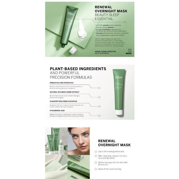 DOCTOR BABOR Renewal Overnight Mask Cleanformance Full Size 75ml NIB SEALED - Picture 10 of 10